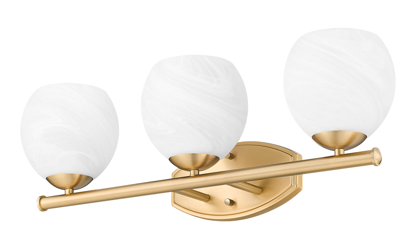 1963-3V-MGLD - Colette 3 Light 24" Vanity - Modern Gold
