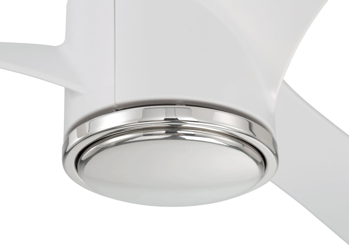 PHB60WPLN3-NWF - Phoebe 60" Indoor Ceiling Fan without Wifi 60" 3 Blade Ceiling Fan with Light Kit - White / Polished Nickel