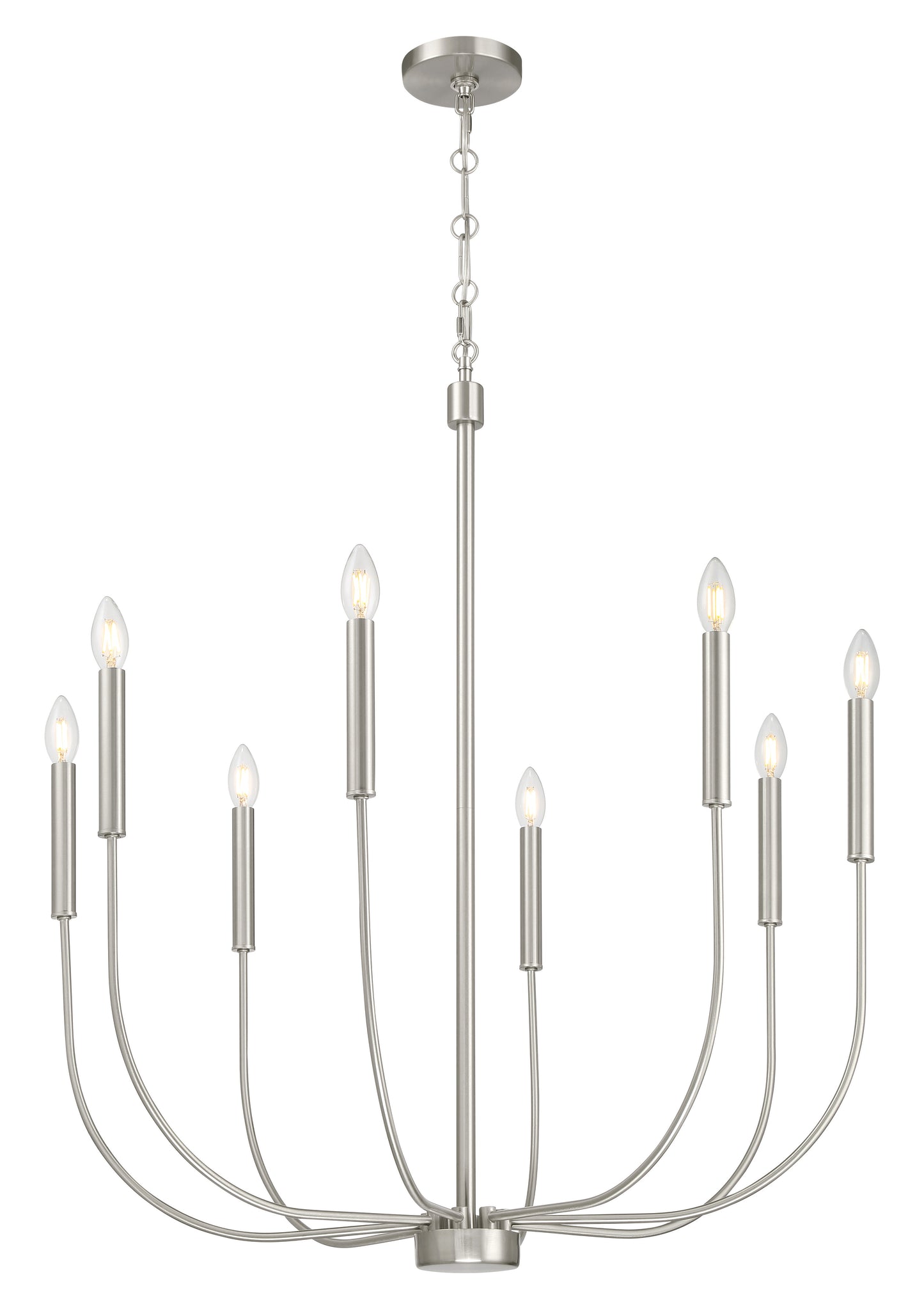 59828-BNK - Traci 8 Light 31" Wide Chandelier - Brushed Nickel