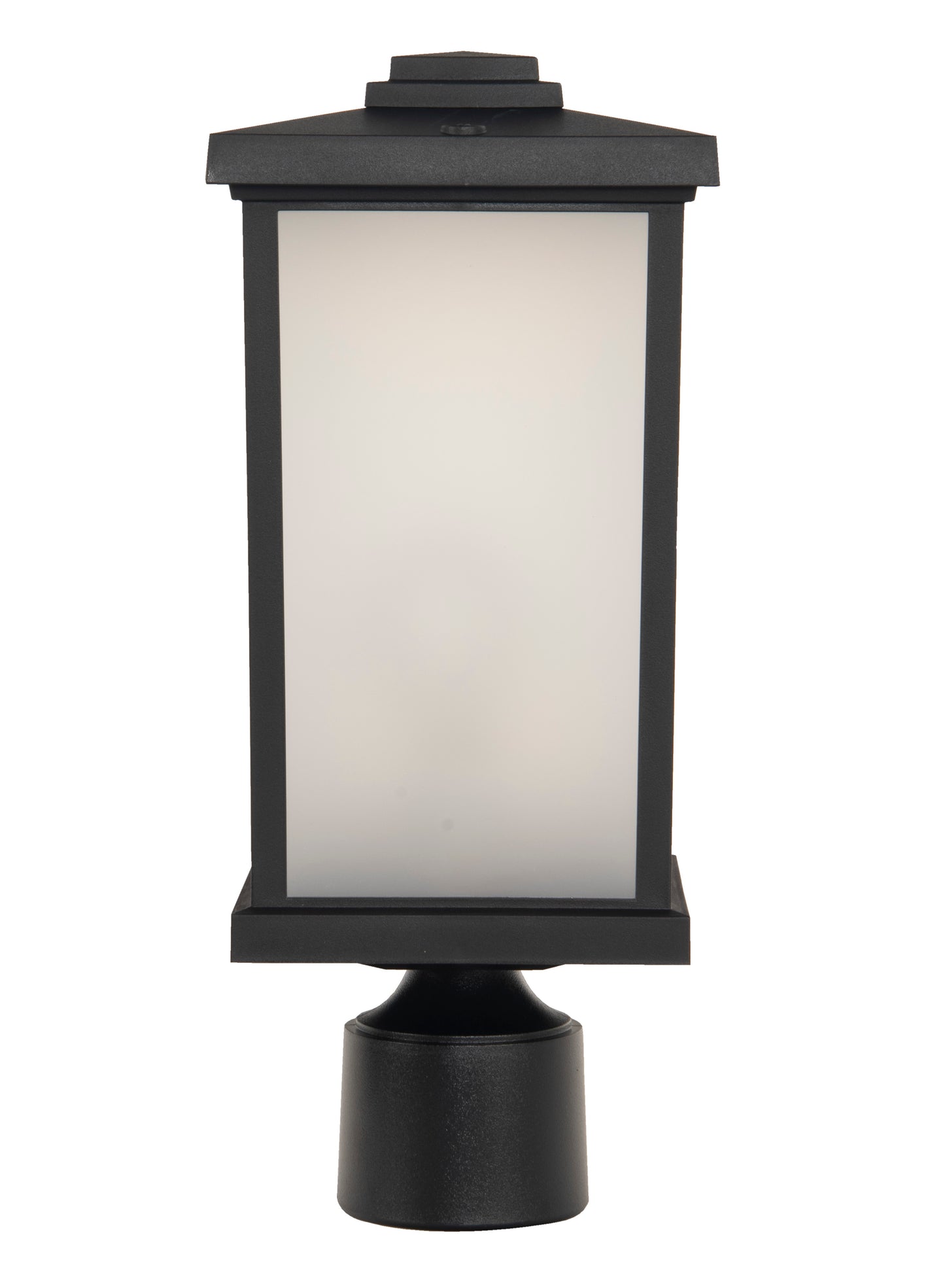 ZA2415-TB - Resilience Lanterns 1 Light 15" High Post Mount - Textured Black
