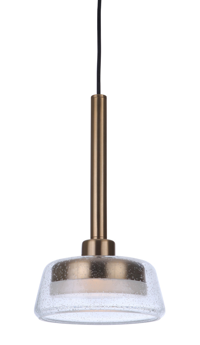 55190-SB-LED - Centric 1 Light 7.38" Wide Pendant - Satin Brass