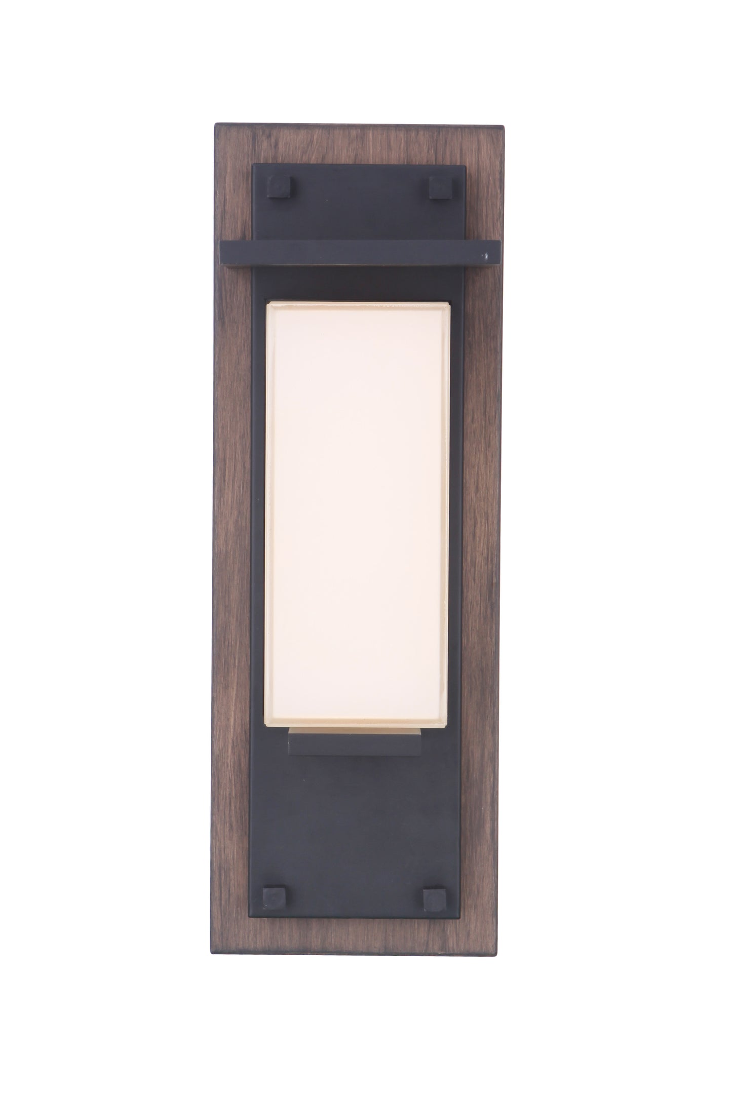ZA2502-WBMN-LED - Heights 1 Light 15" High Outdoor Wall Lantern - Whiskey Barrel / Midnight
