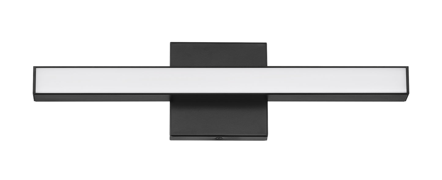 10118FB-LED - Trim 1 Light 18" Wide LED Vanity Light - Flat Black