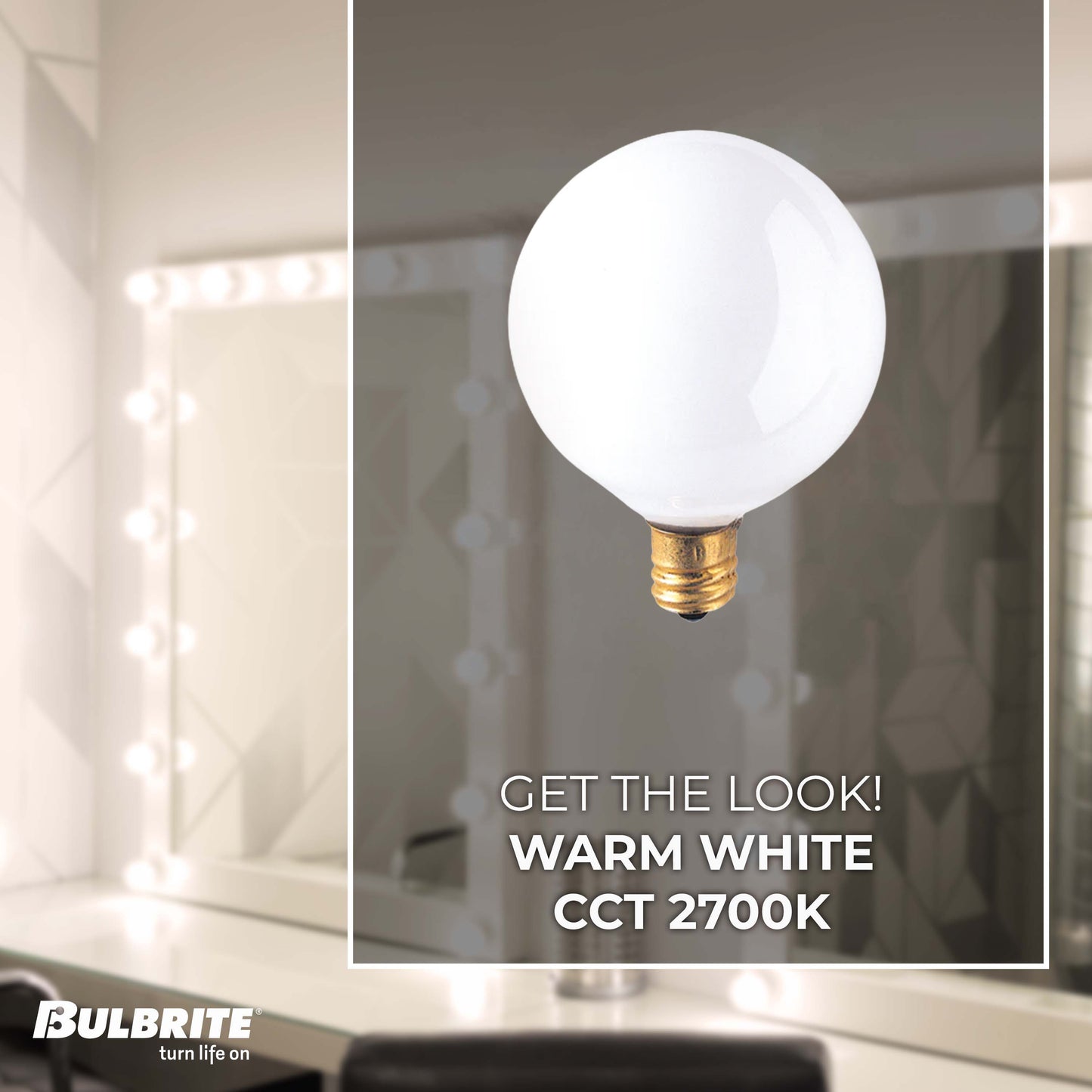 300010 - Dimmable White G12 Incandescent Candelabra Light Bulb - 10 Watt - 2700K - 25 Pack