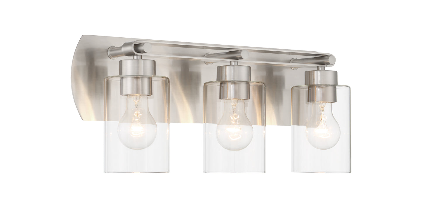 17621BNK3 - Hendrix 3 Light 20" Wide Vanity Light - Brushed Nickel