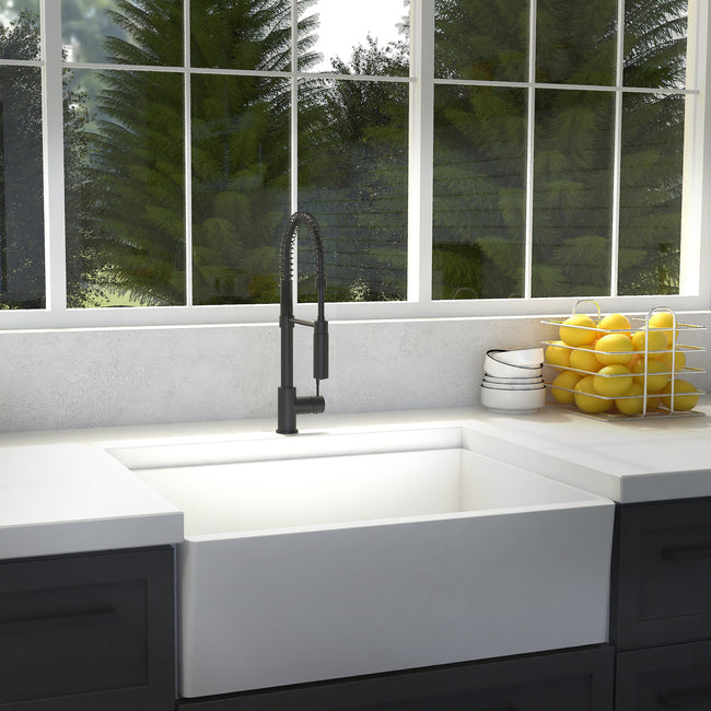 SRA-KF-MB - Sierra Kitchen Faucet in Matte Black