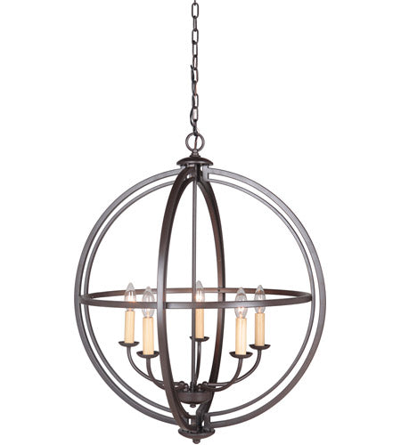 40135-ESP - Berkeley 5 Light 26" Wide Foyer Light - Espresso