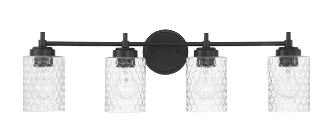 60504-FB - Claire 4 Light 30" Wide Vanity Light - Flat Black