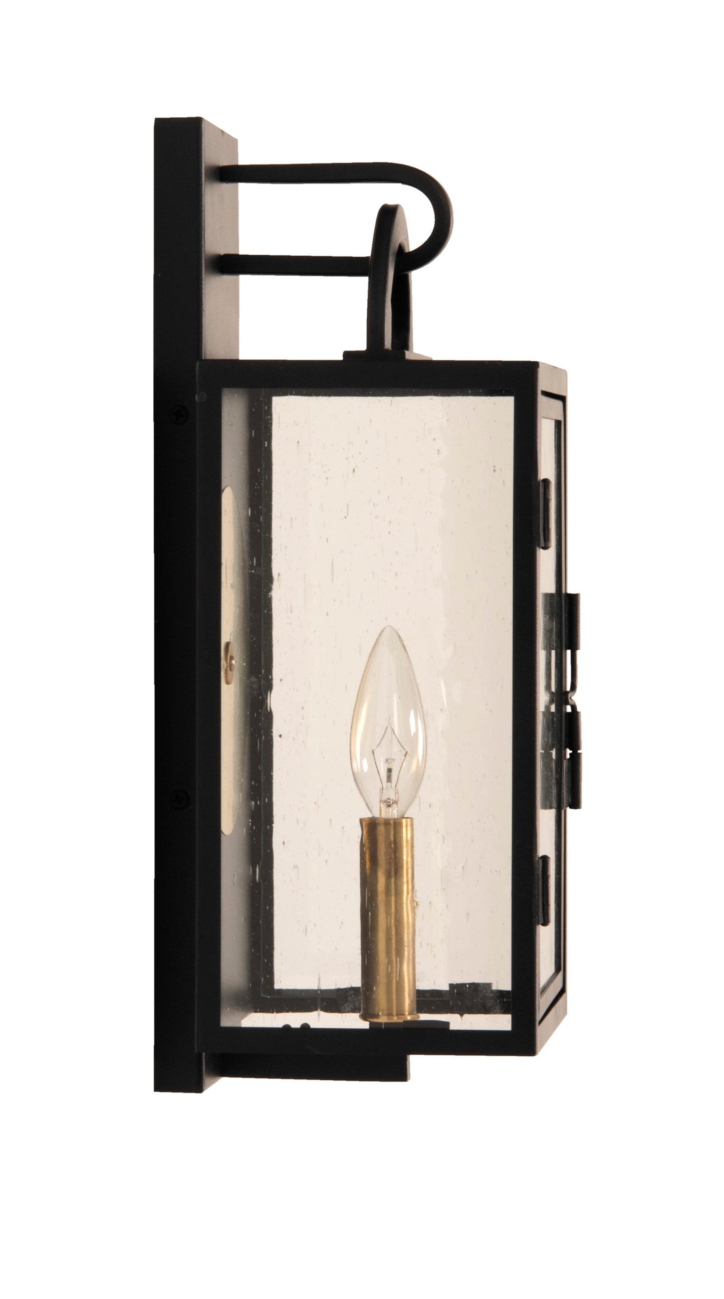 ZA1602-TB - Wolford 1 Light 15" High Outdoor Pocket Lantern - Textured Black