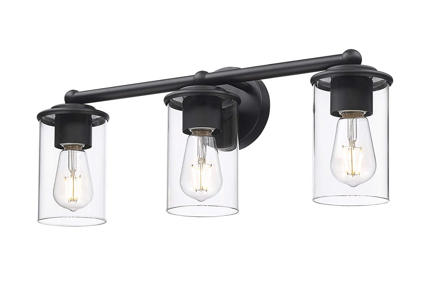 742-3V-MB - Thayer 3 Light 22" Vanity - Matte Black