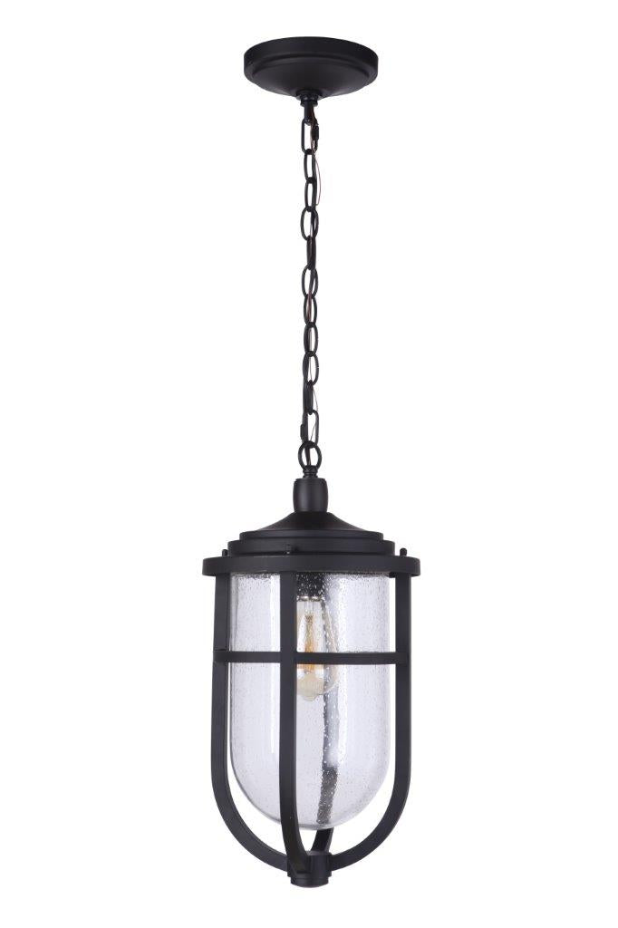 ZA4721-MN - Voyage 1 Light 9.5" Wide Outdoor Pendant - Midnight