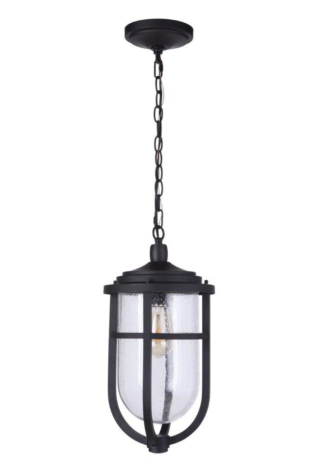 ZA4721-MN - Voyage 1 Light 9.5" Wide Outdoor Pendant - Midnight