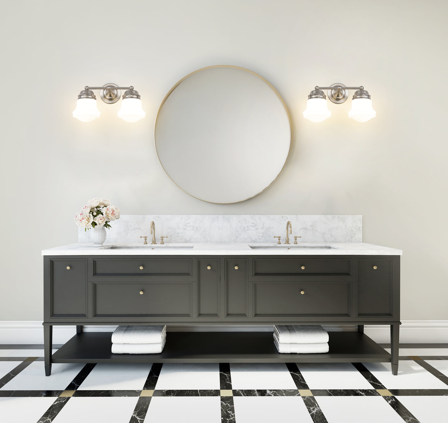 735-2V-BN - Vaughn 2 Light 16" Vanity - Brushed Nickel