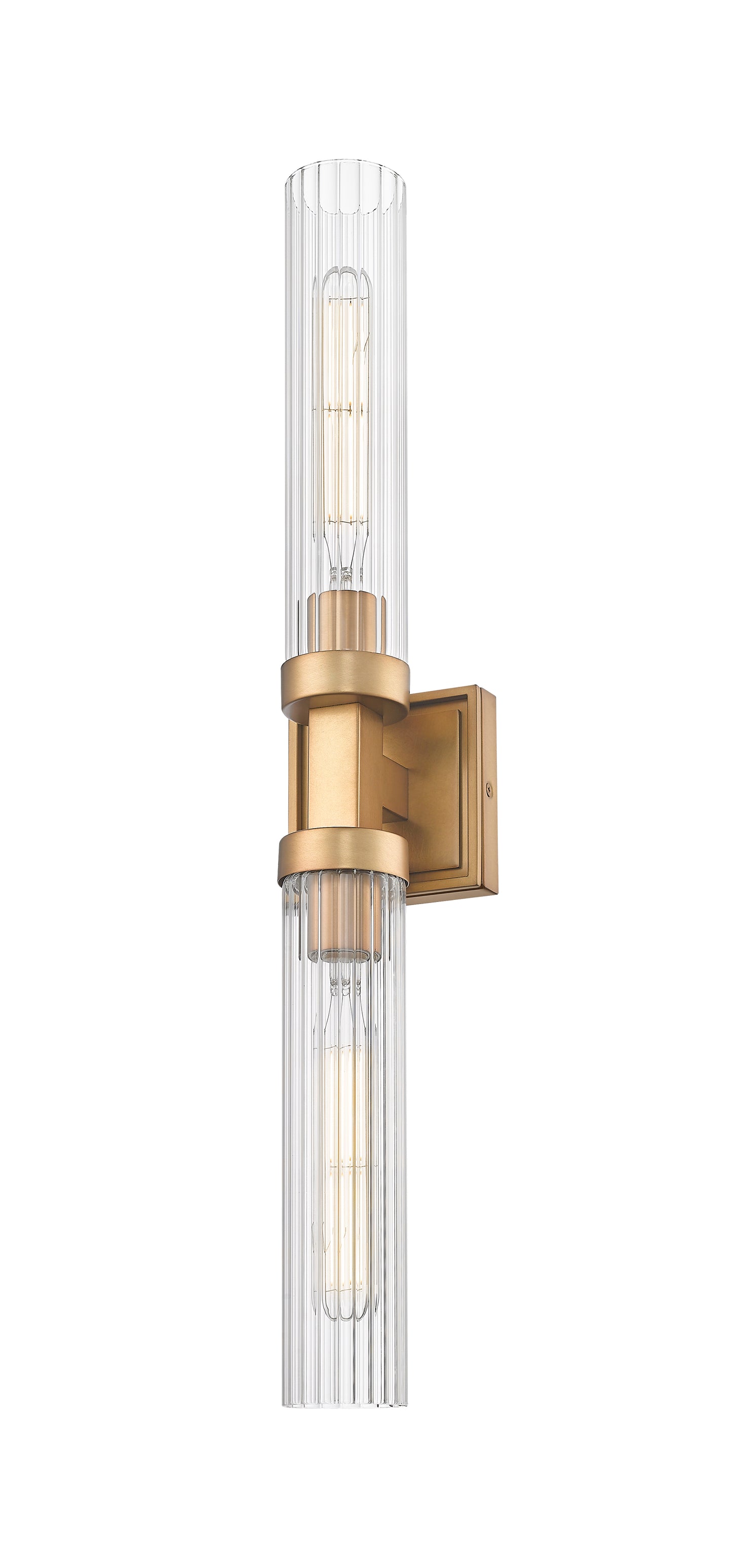 740-2W-RB - Beau 2 Light Wall 27" Sconce - Rubbed Brass