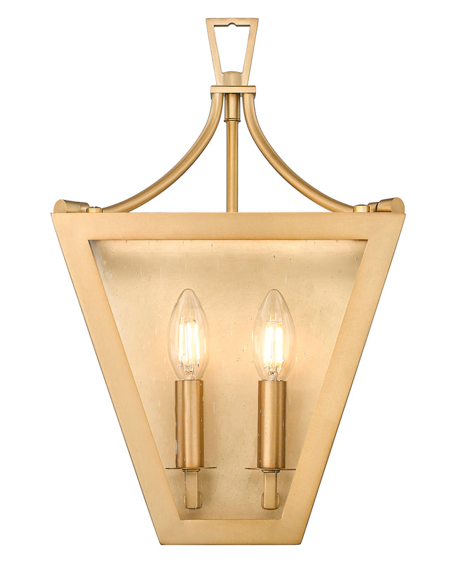 1961-2S-RB - Montalcino 2 Light Wall 17" Sconce - Rubbed Brass