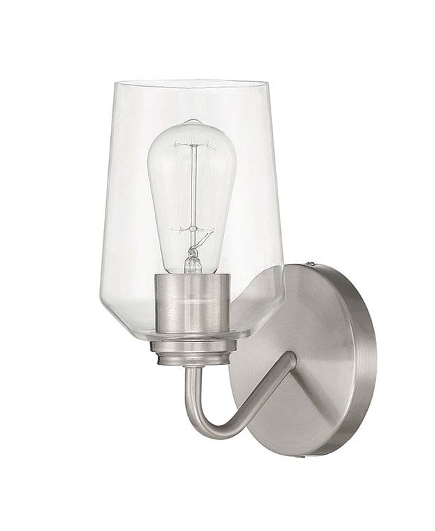 56101-BNK - Shayna 1 Light 10.75" High Wall Sconce - Brushed Nickel