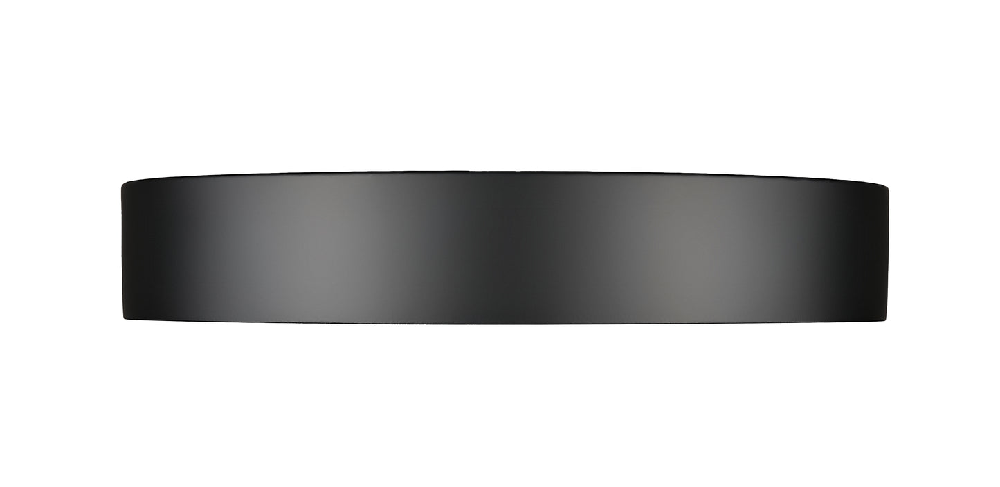 1014F16-MB-LED - Kawan 1 Light Flush 16" Mount - Matte Black