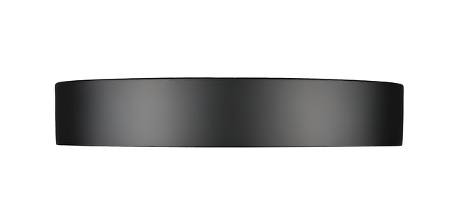 1014F16-MB-LED - Kawan 1 Light Flush 16" Mount - Matte Black