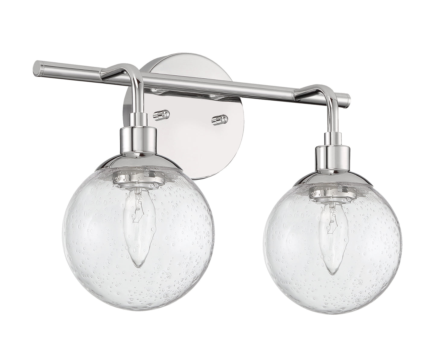 53302-CH - Que 2 Light 14.5" Wide Vanity Light - Chrome
