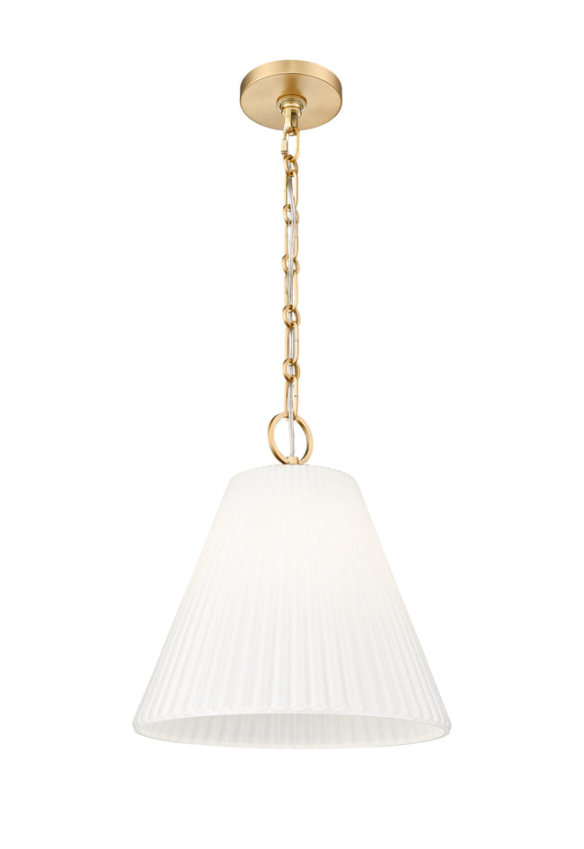 3042P14-MGLD - Alaric 1 Light 14" Pendant - Modern Gold