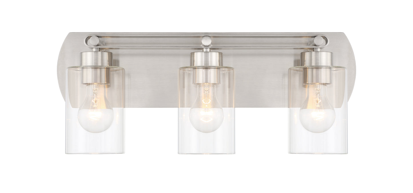 17621BNK3 - Hendrix 3 Light 20" Wide Vanity Light - Brushed Nickel