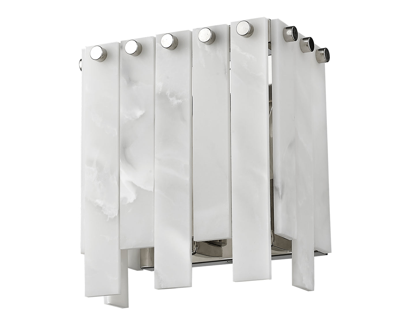 345-2S-PN - Viviana 2 Light Wall 8" Sconce - Polished Nickel