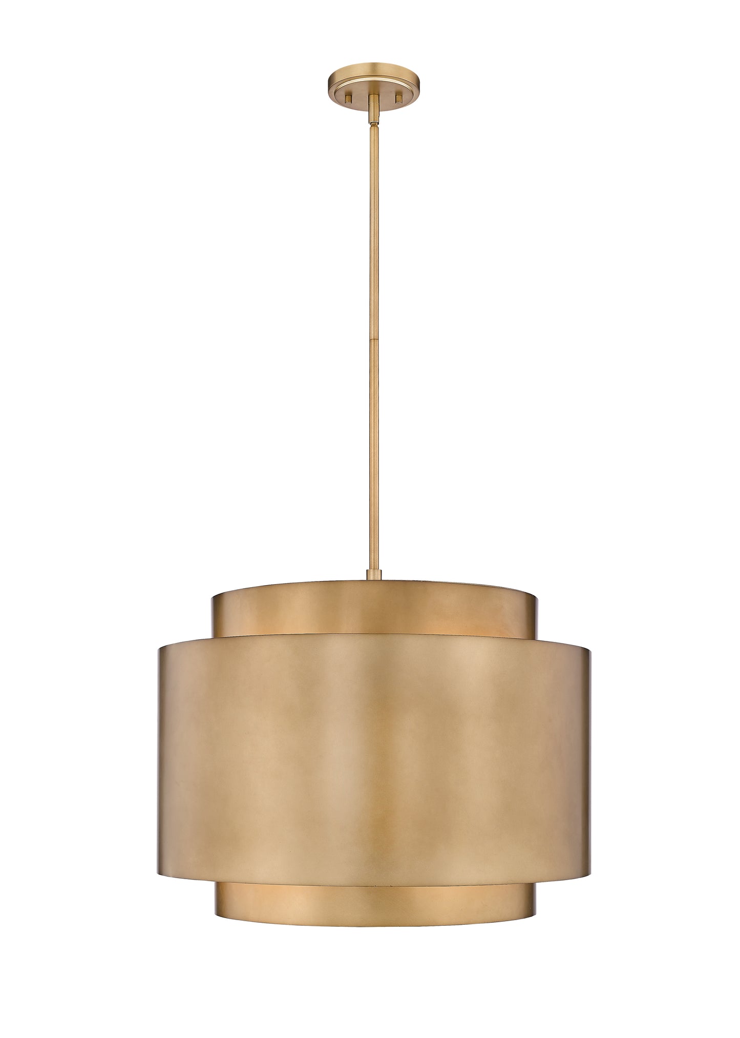 739P32-RB - Harlech 4 Light 32" Chandelier - Rubbed Brass
