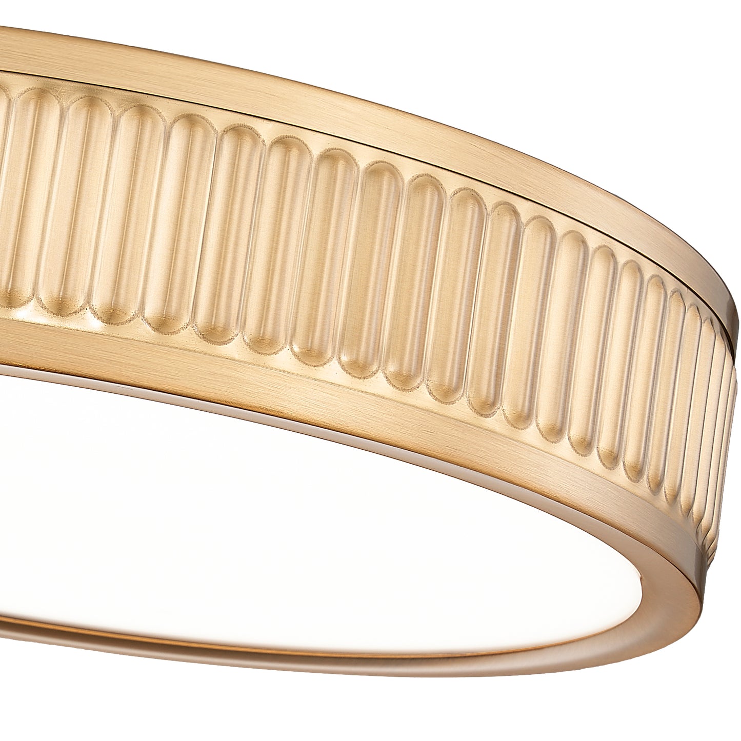 1013F12-MGLD-LED - Stari 1 Light Flush 13" Mount - Modern Gold