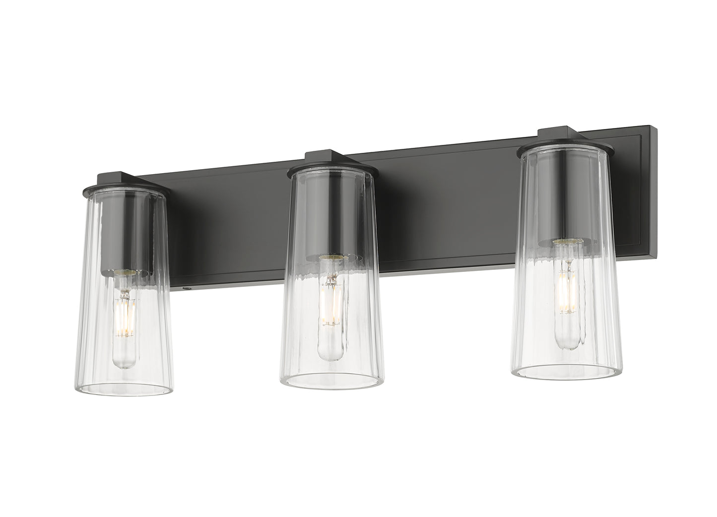 826-3V-MB - Titus 3 Light 24" Vanity - Matte Black