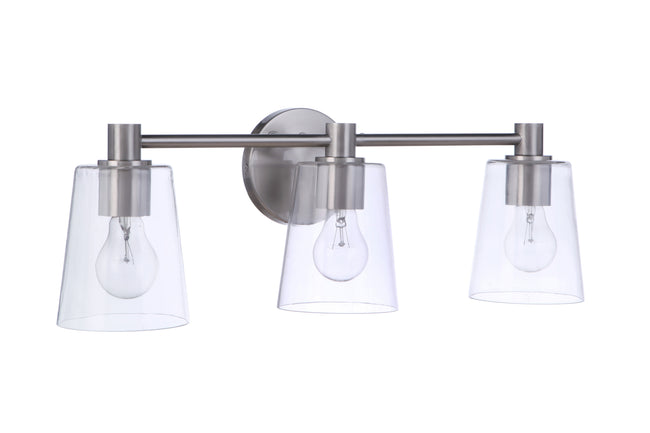 12623BNK3 - Emilio 3 Light 23" Wide Vanity Light - Brushed Nickel