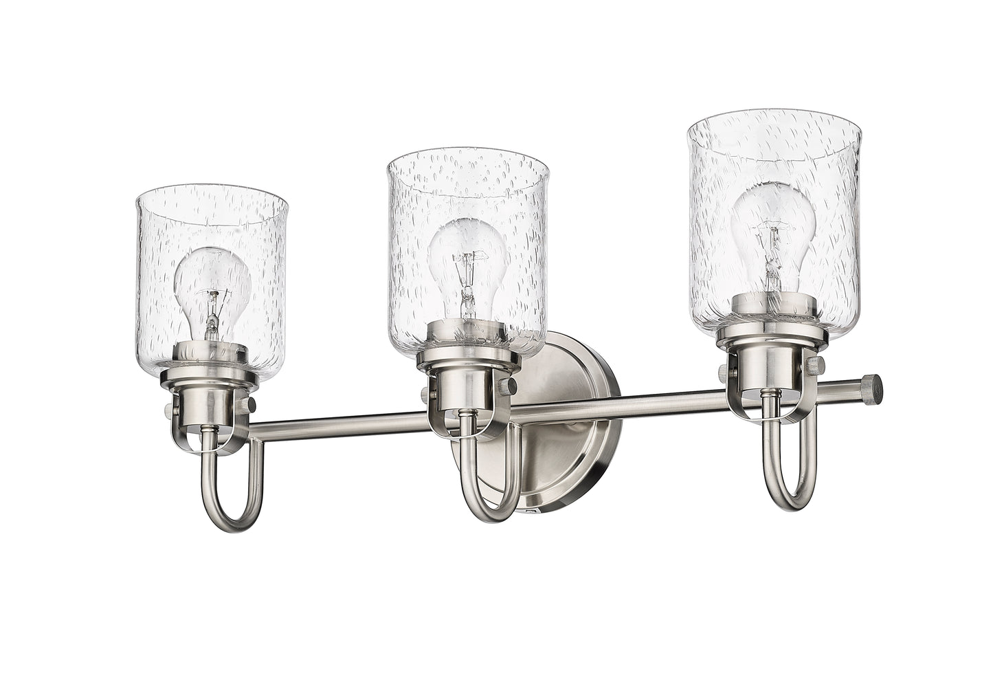 340-3V-BN - Kinsley 3 Light 22" Vanity - Brushed Nickel