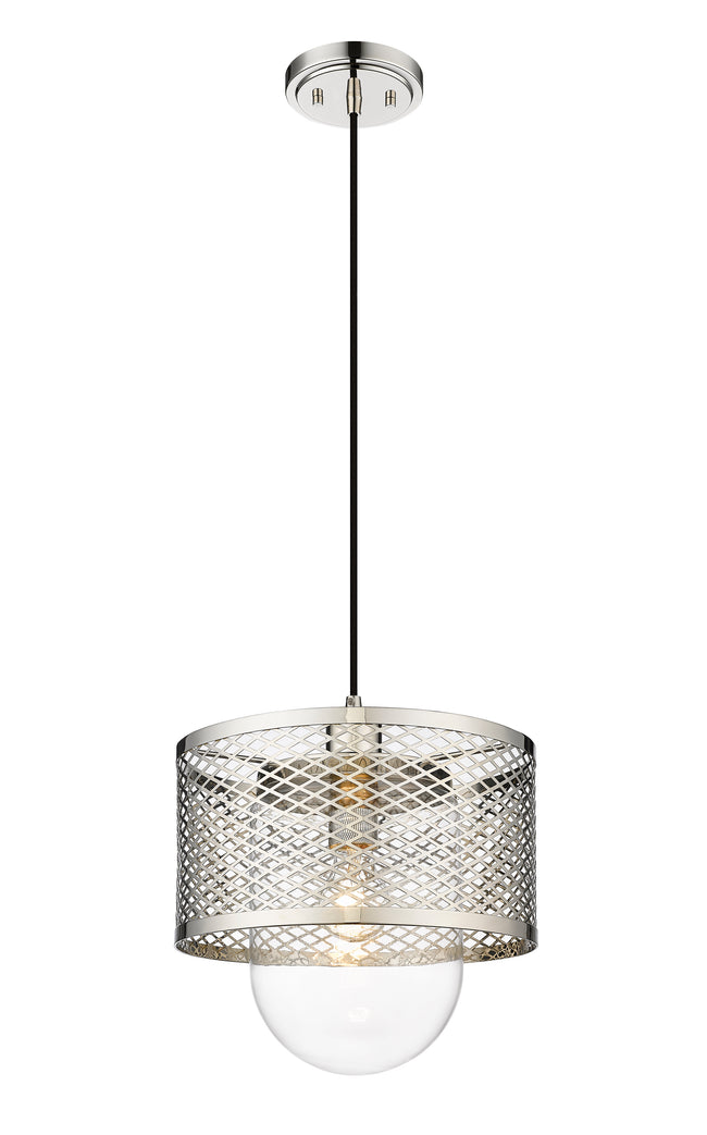 3037P11-PN - Kipton 1 Light 11" Pendant - Polished Nickel