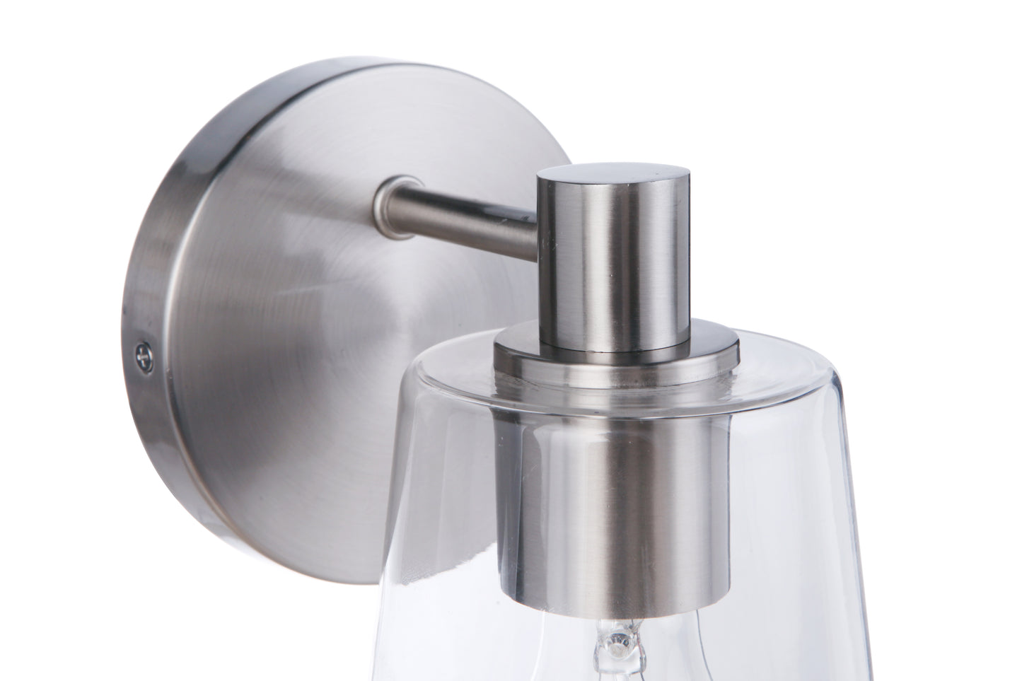 12605BNK1 - Emilio 1 Light 8" High Wall Sconce - Brushed Nickel