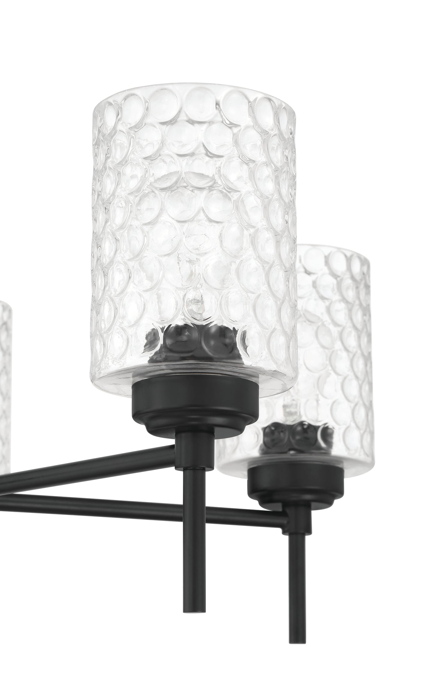 60525-FB - Claire 5 Light 24" Wide Chandelier - Flat Black