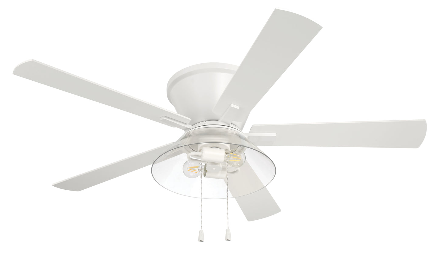 IST52W5 - Insight 52" 5 Blade Ceiling Fan with Light Kit - White