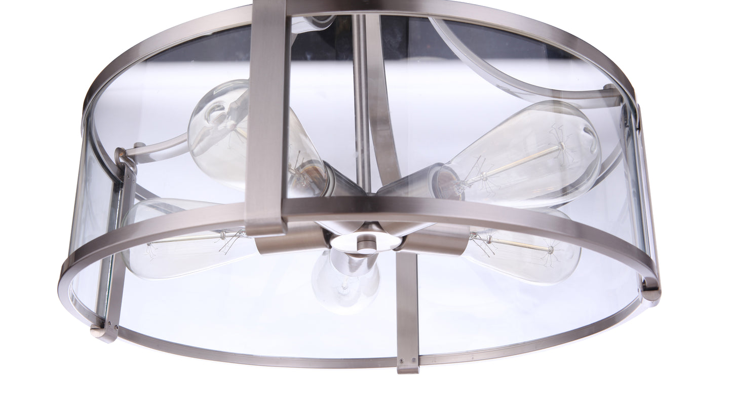 55395-BNK - Elliot 5 Light 16" Wide Pendant - Brushed Nickel