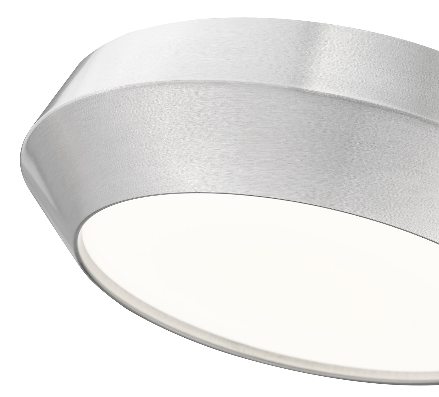 7701F12-BN-LED - Quasars 1 Light Flush 12" Mount - Brushed Nickel