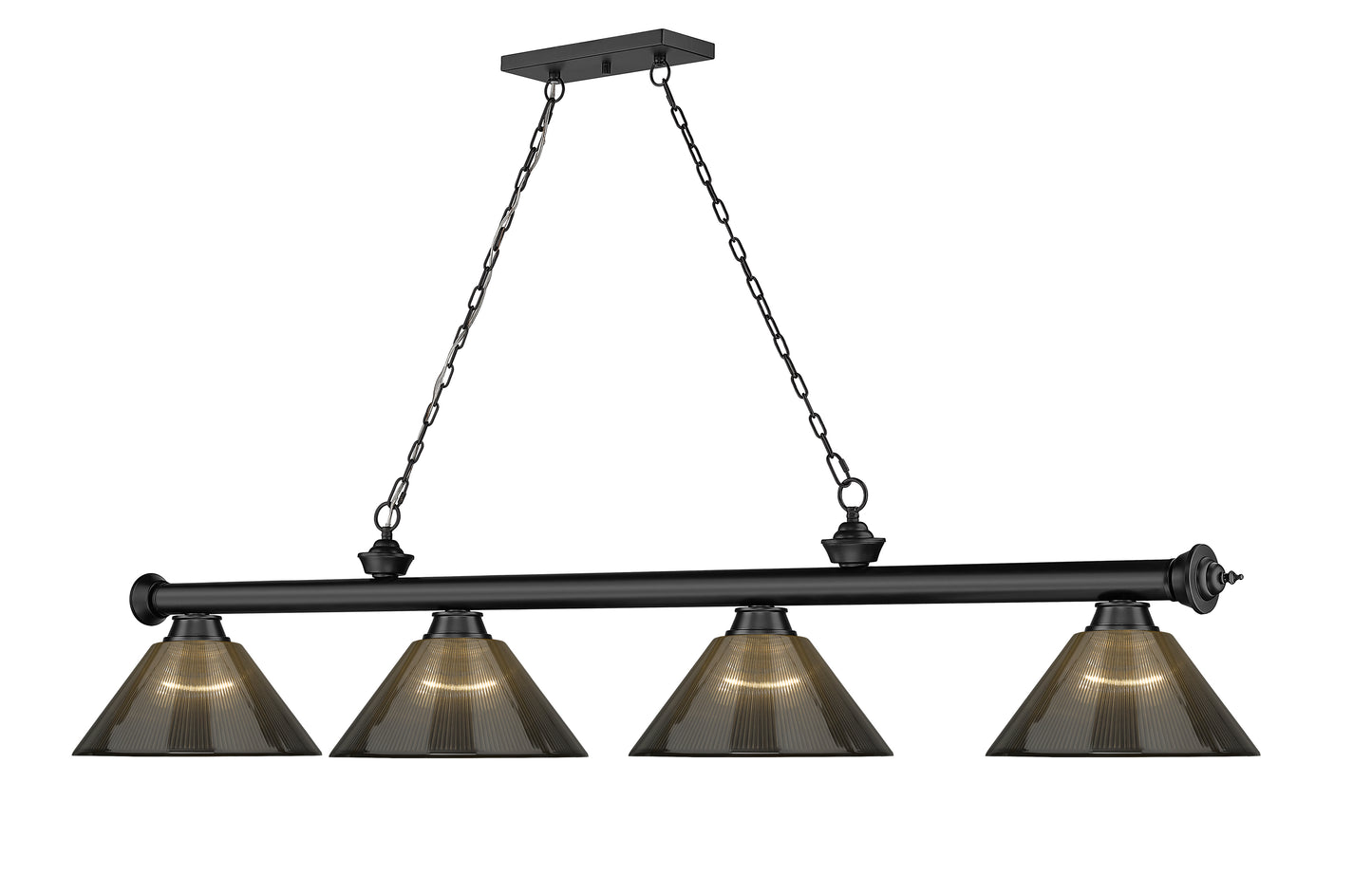 2306-4MB-ARS - Cordon 4 Light 81" Billiard - Matte Black