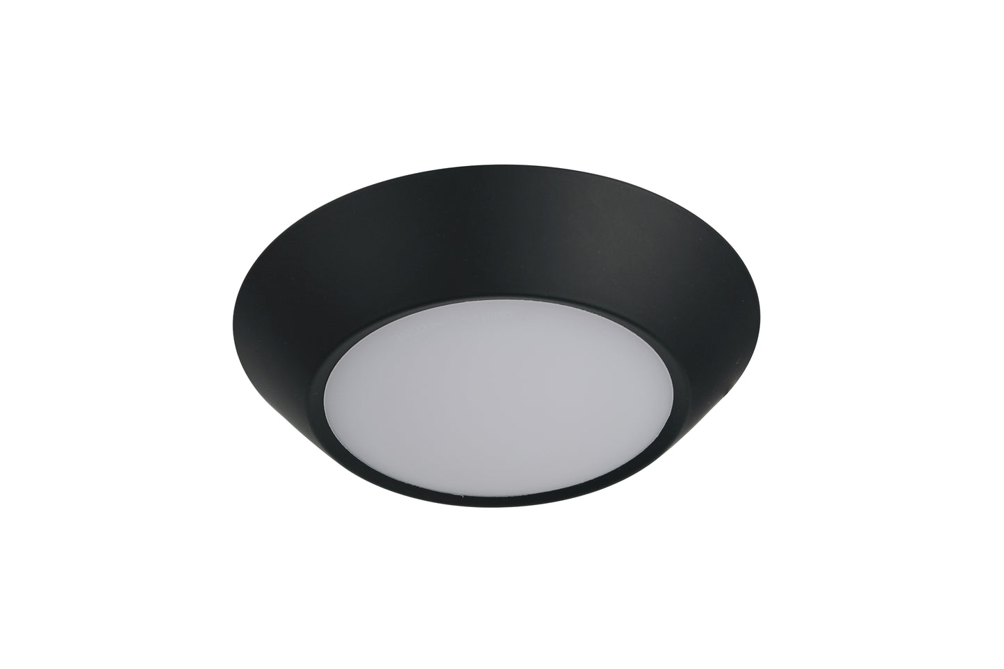 X9304-FB-LED-5CCT - LED Flush 5.9" Wide Flush Mount - Flat Black