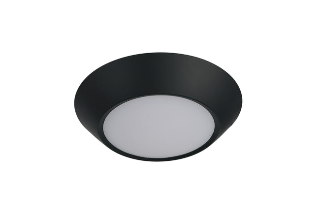 X9304-FB-LED-5CCT - LED Flush 5.9" Wide Flush Mount - Flat Black