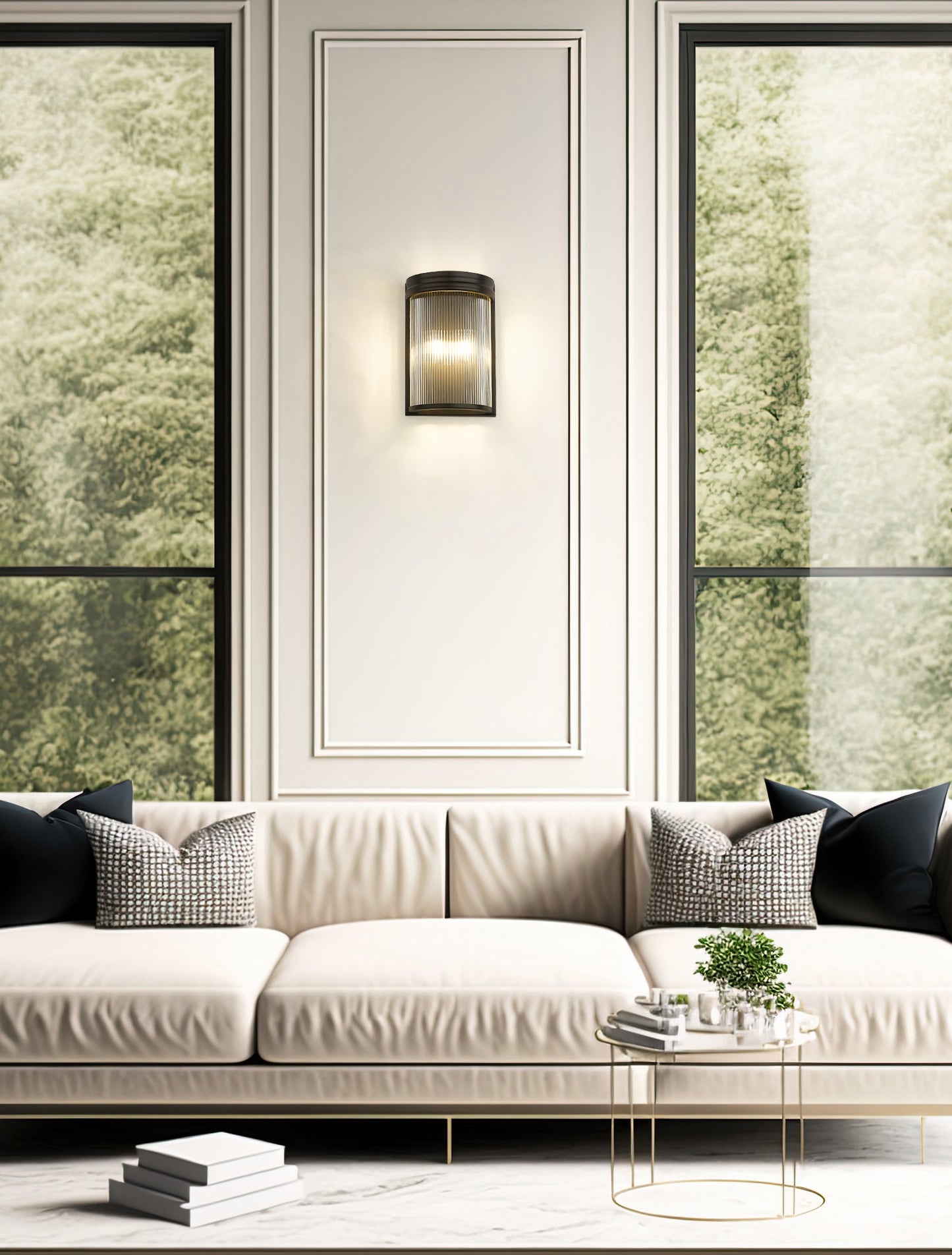 7504-2S-MB - Carnaby 2 Light Wall 12" Sconce - Matte Black
