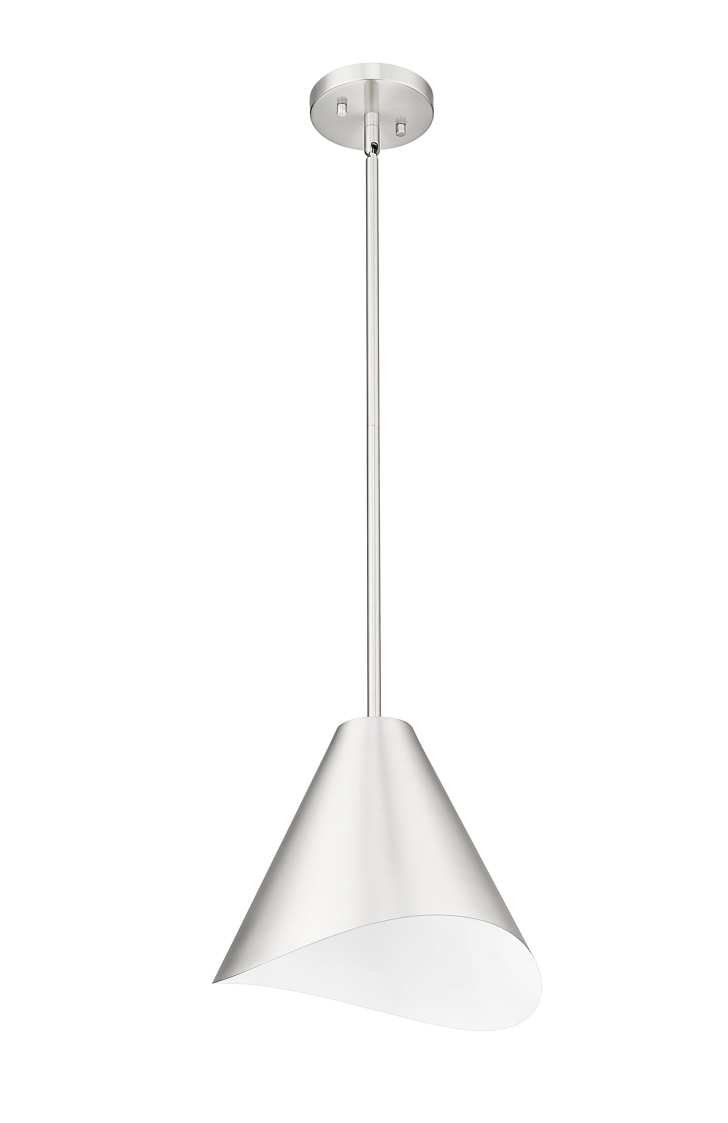 1952P12-BN - Aria 1 Light 12" Pendant - Brushed Nickel