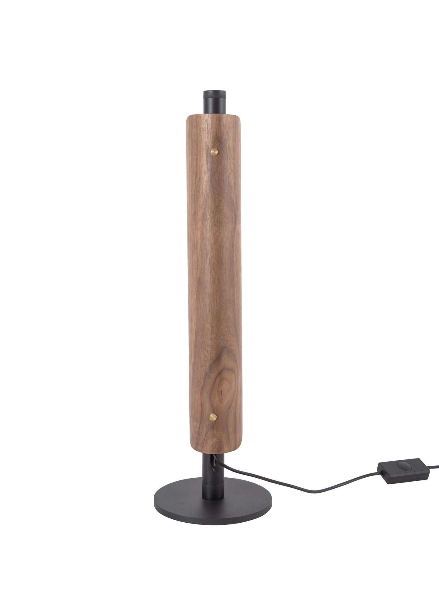 87030FBWAL-T - Cameron 1 Light 21" High Table Lamp - Flat Black / Walnut