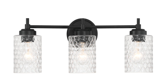 60503-FB - Claire 3 Light 21" Wide Vanity Light - Flat Black