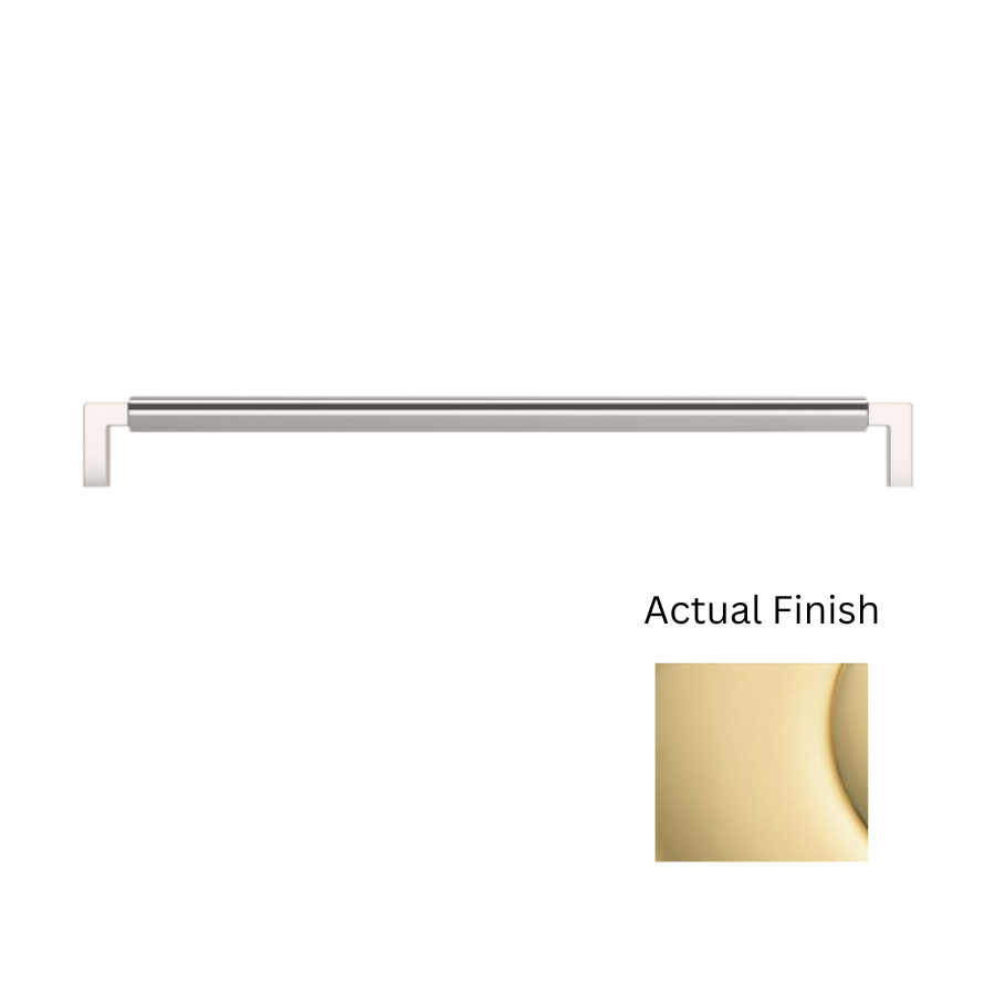 4433031 - 12" Centers - Gramercy Pull - Unlacquered Brass