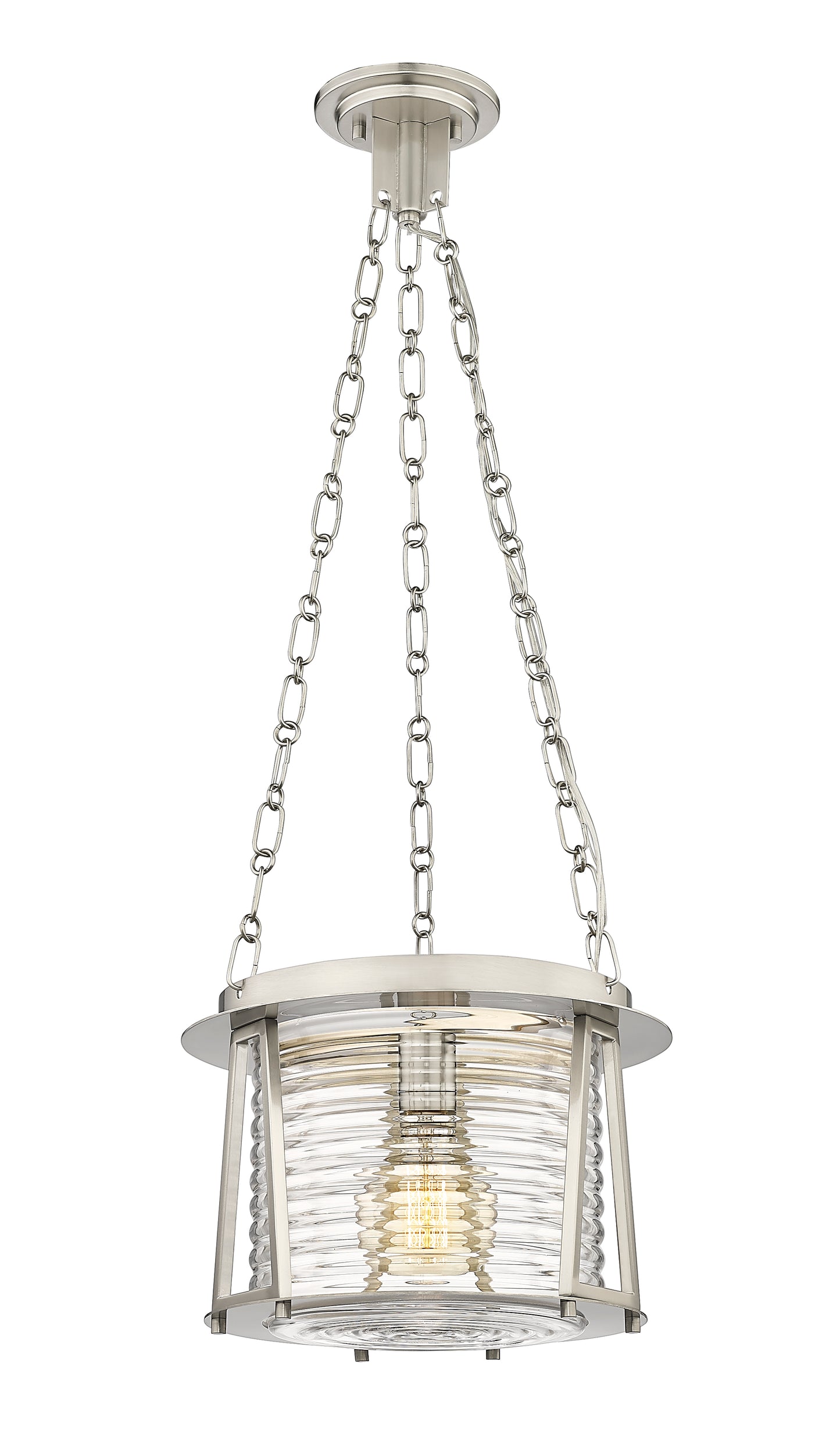 7503P13-BN - Cape Harbor 1 Light 13" Pendant - Brushed Nickel