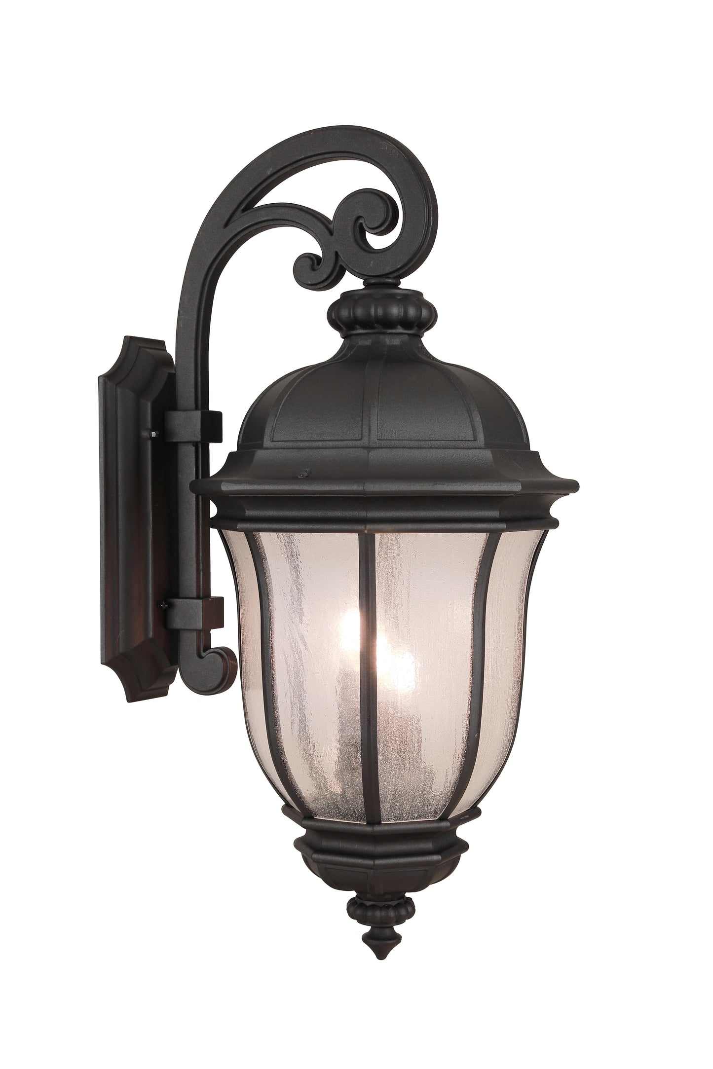 Z3324-TB - Harper 3 Light 28" High Outdoor Wall Lantern - Textured Black