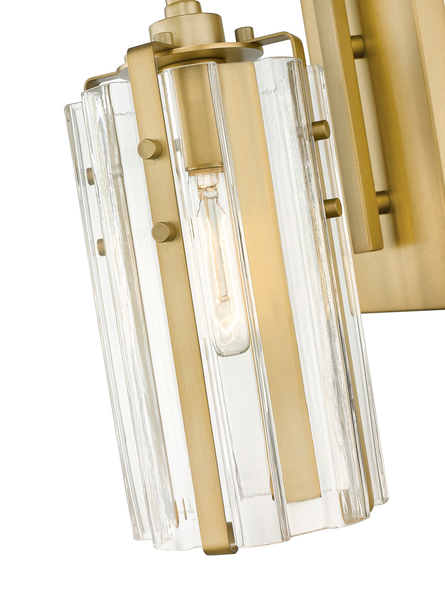 3036-1S-RB - Alverton 1 Light Wall 12" Sconce - Rubbed Brass
