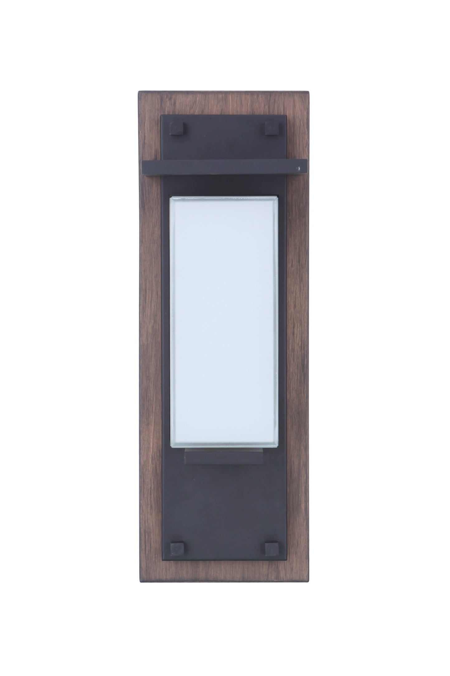 ZA2502-WBMN-LED - Heights 1 Light 15" High Outdoor Wall Lantern - Whiskey Barrel / Midnight