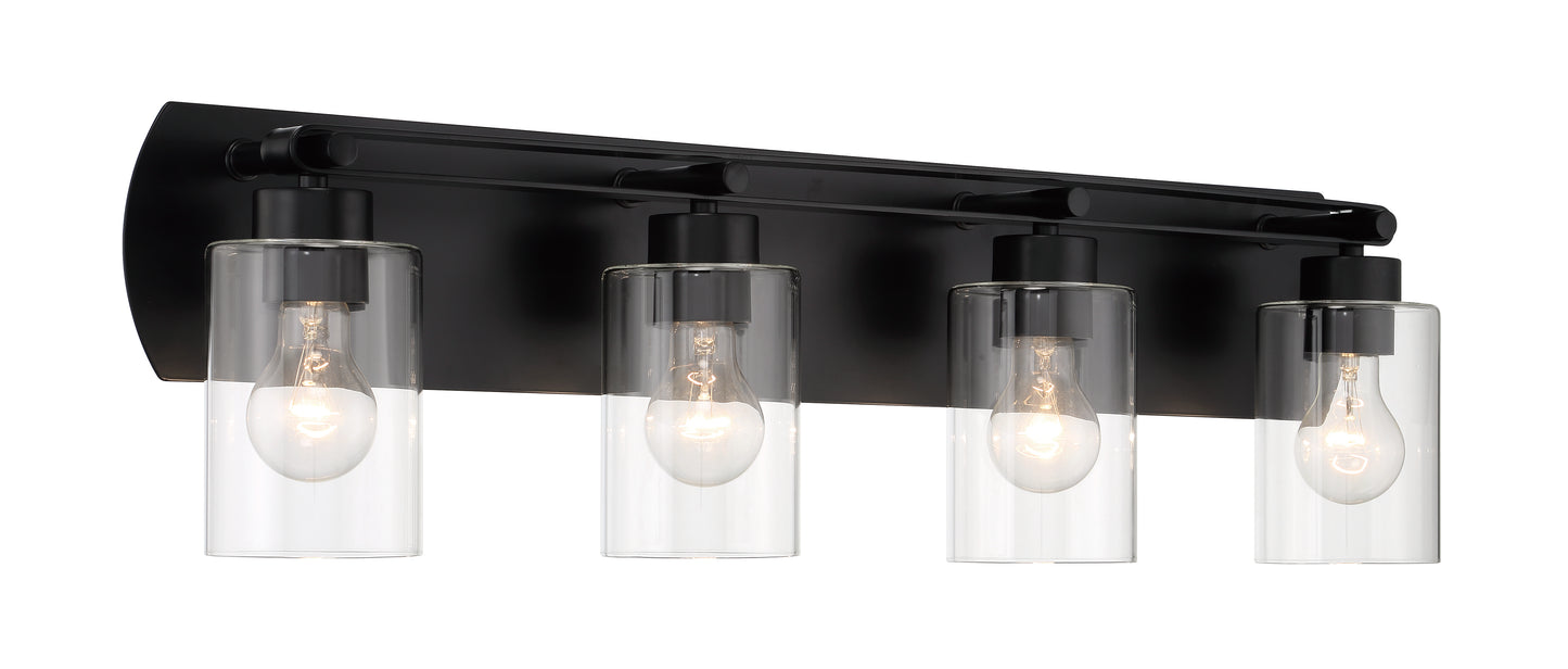 17631FB4 - Hendrix 4 Light 31" Wide Vanity Light - Flat Black